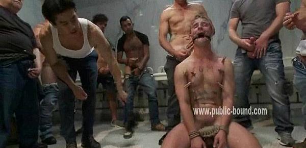  Gay twink fucked deep in his mouth in full nasty deepthroat sex getting tortured